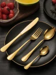 Selina Gold Stainless Steel Cutlery Sets