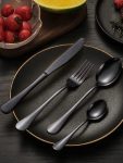 Miami Black Stainless Steel Cutlery Sets