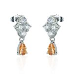 Victoria Women's Cubic Zirconia Drop Stud Earrings