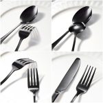 Miami Black Stainless Steel Cutlery Sets