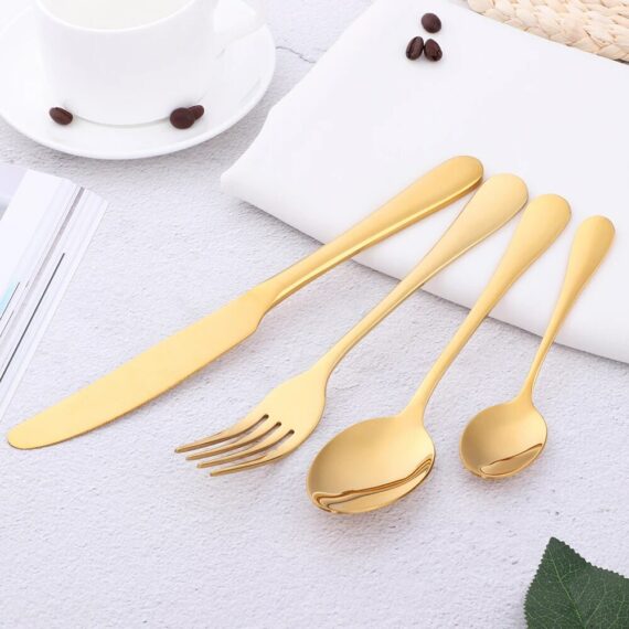 Selina Gold Stainless Steel Cutlery Sets