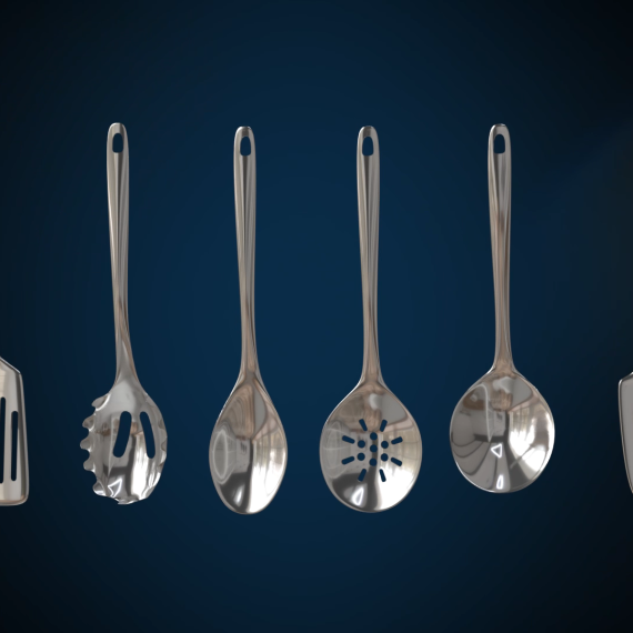 Milan Stainless Steel Kitchen Utensils Sets