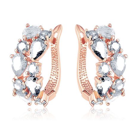 Quinn Cubic Zirconia Huggie Hoop Earrings