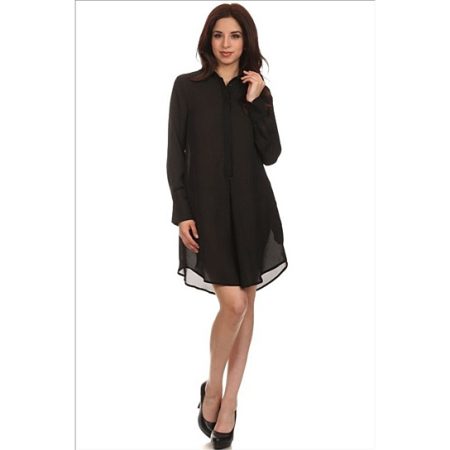 Hadley Women's Beautiful Black Shirt Dress