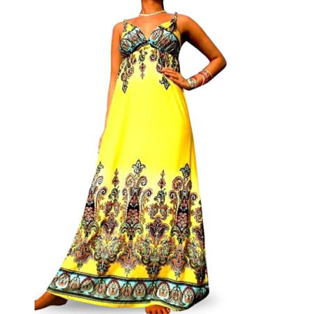 Amber Women's Long Floral Maxi Dresses