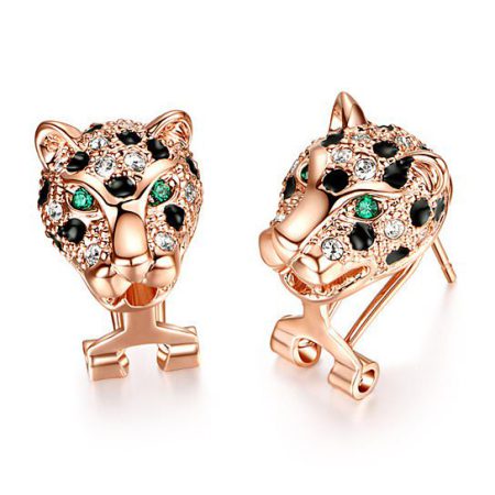 Isla Women's Jaguar Cubic Stud  Earrings 