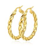 Mildred Stainless Steel Hoop Earrings