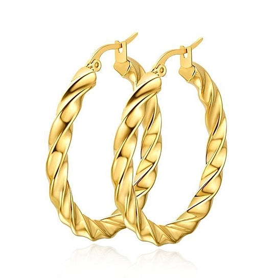 Mildred Stainless Steel Hoop Earrings