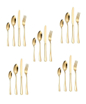 Selina Gold Stainless Steel Cutlery Sets