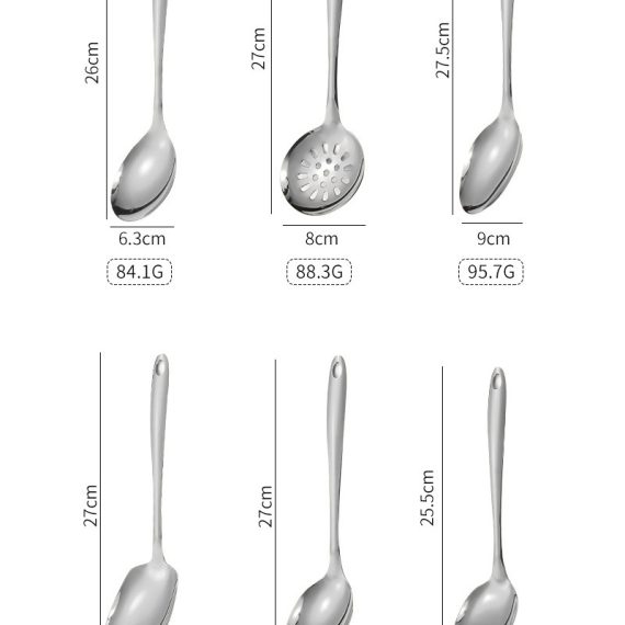 Milan Stainless Steel Kitchen Utensils Sets