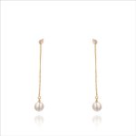 Minimalist Drop Simulated Pearl  Earrings For Women