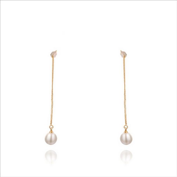 Minimalist Drop Simulated Pearl  Earrings For Women