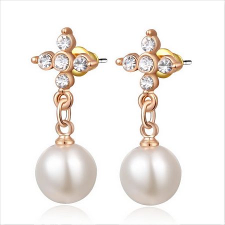 Addison Women's simulated Pearl Stud  Earrings