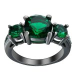 Victoria 3 Stone Cubic Zirconia Rings For Women