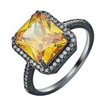 Ashely Black  Cubic Zirconia Rings For Women